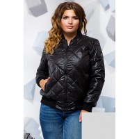 Стеганная короткая куртка с манжетами 